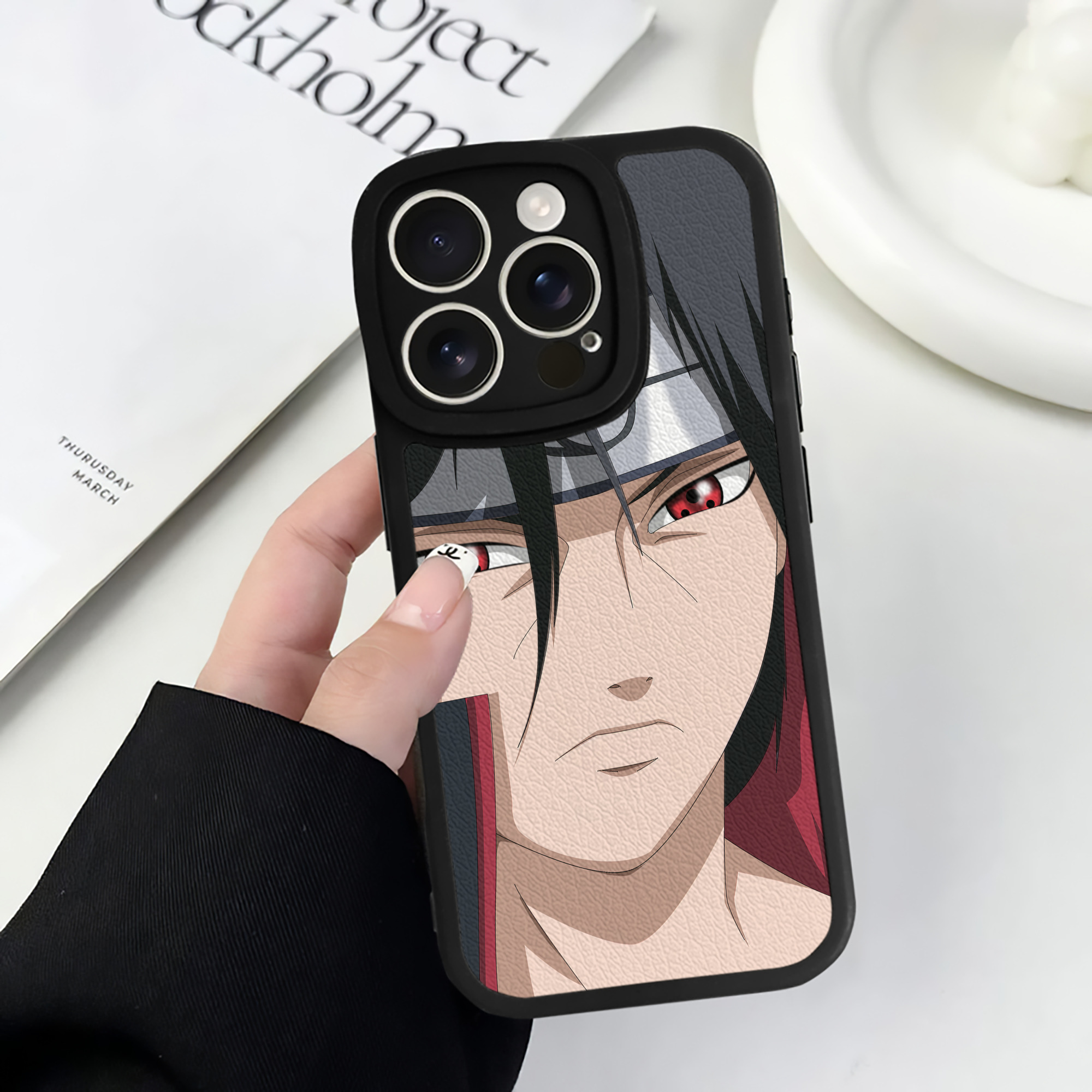（画像用） NARUTO -ナルト- NARUTO -ナルト- 疾風伝 【iPhone 16シリーズ対応】シリコンスマホケース（レザー調） 材質：シリコン
